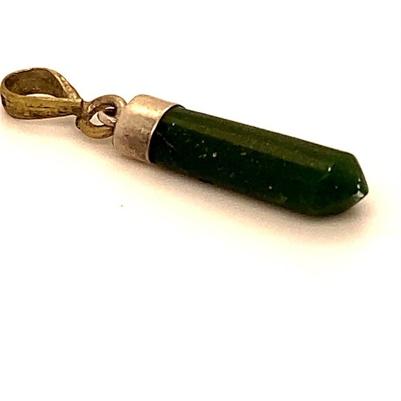 Nephrite Jade 5.10ct Solid Silver Pendant - Picture 5 of 5